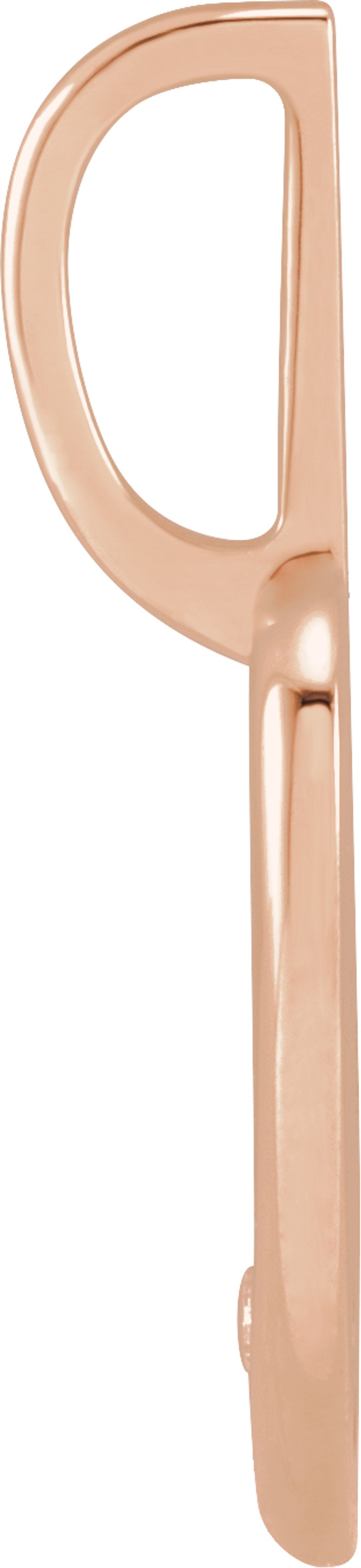 14K Rose .02 CT Natural Diamond Engraved MOM Heart Charm/Pendant