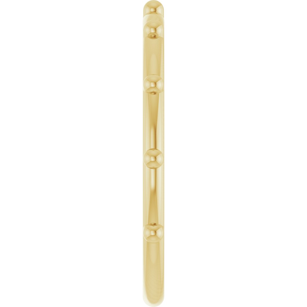 14K Yellow Beaded Station Ring