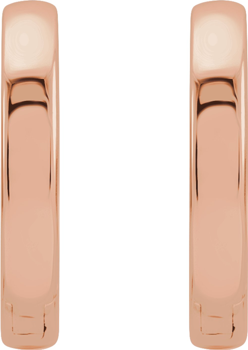 14K Rose Gold Hinged 16 mm Hoop Earrings