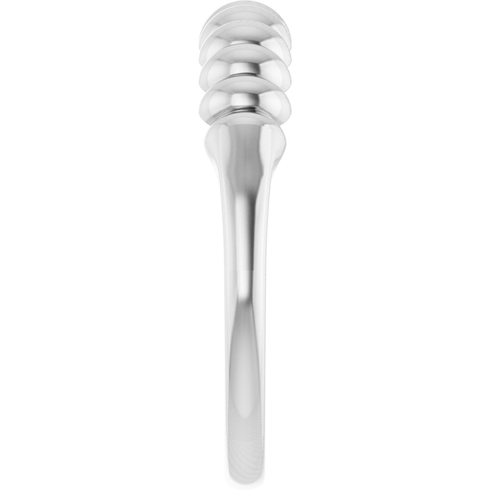 Sterling Silver Puffed Stackable Ring