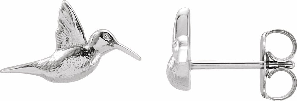 Sterling Silver Hummingbird Earrings