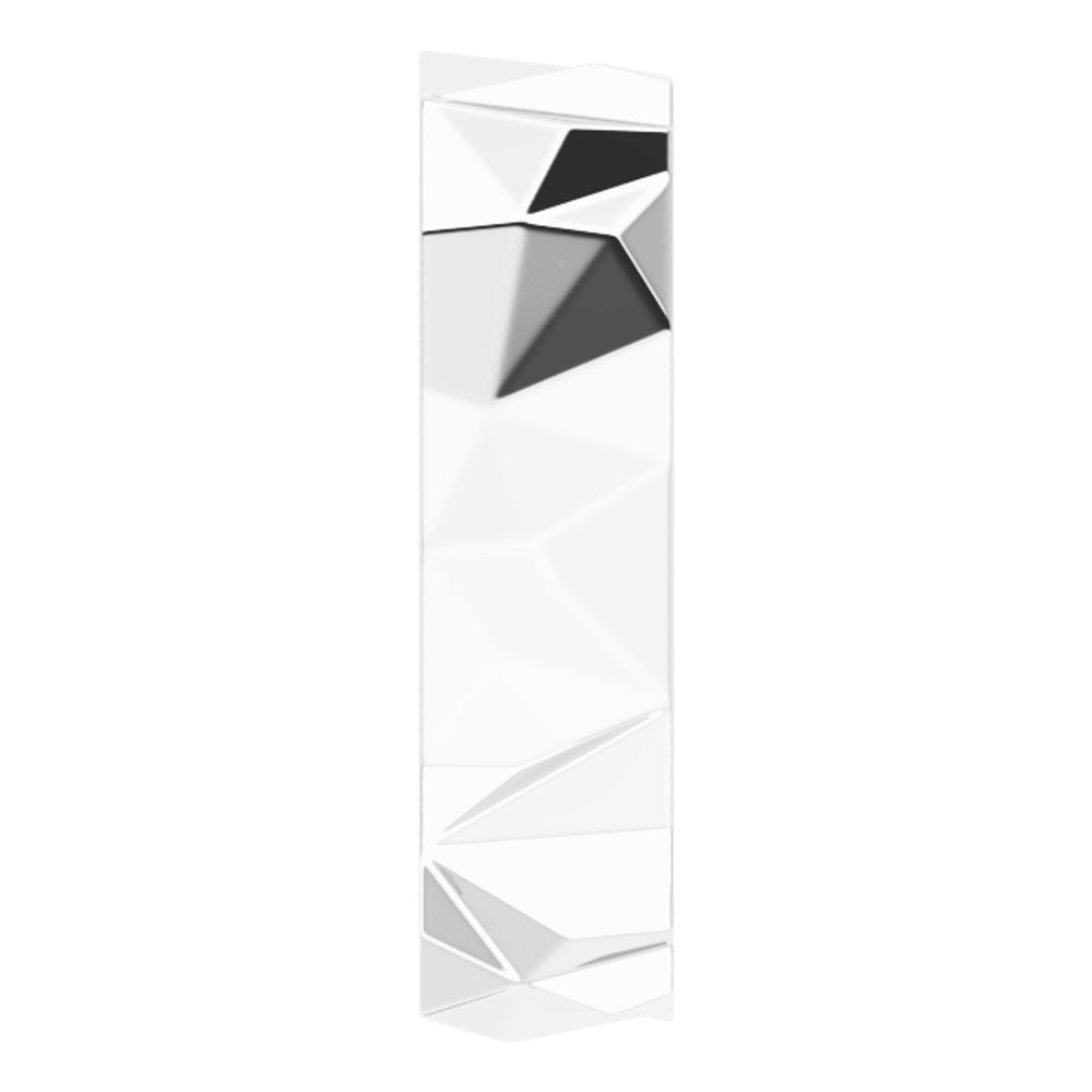 Sterling Silver 6 mm Geometric Comfort-Fit Flat Band Size 8.5
