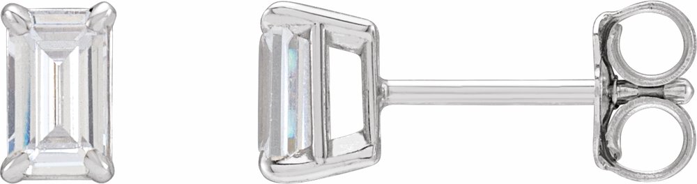 14K White Gold 1 1/2 CTW Lab-Grown Diamond Earrings