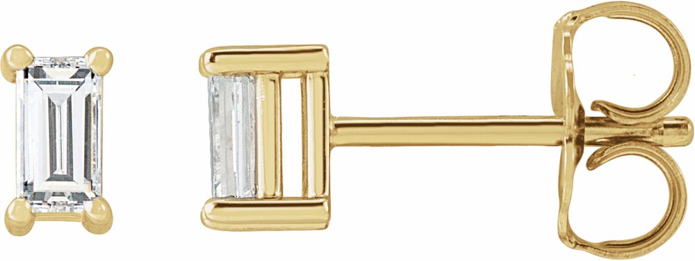 14K Yellow Gold 1/5 CTW Lab-Grown Diamond Stud Earrings