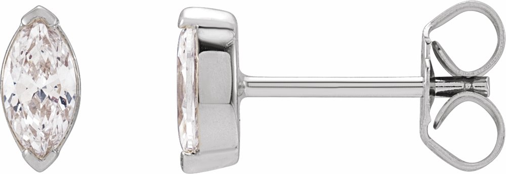 14K White 1/3 CTW Lab-Grown Diamond Stud Earrings