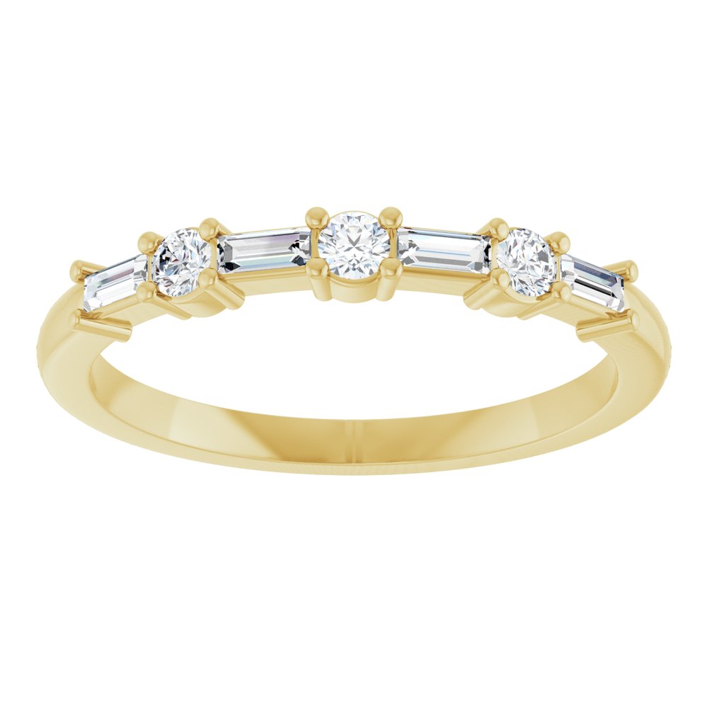 14K Yellow Gold 1/4 CTW Lab-Grown Diamond Anniversary Band