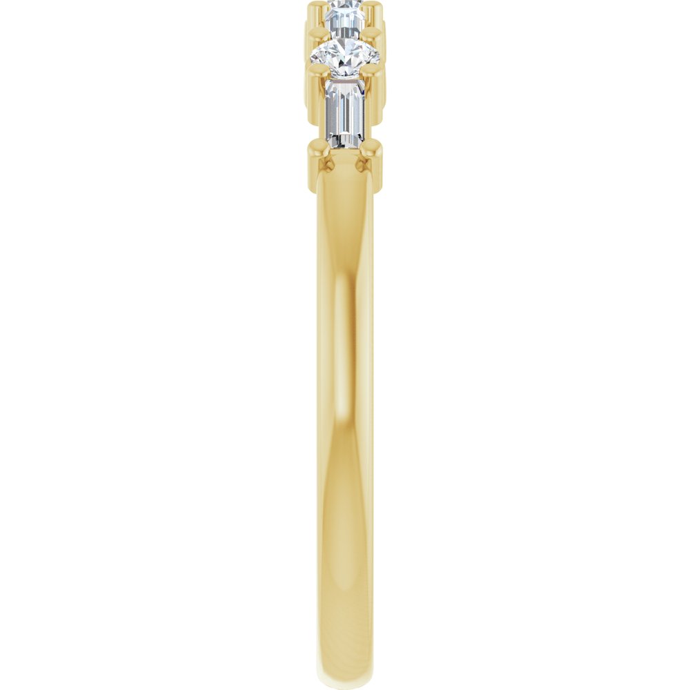 14K Yellow Gold 1/4 CTW Lab-Grown Diamond Anniversary Band