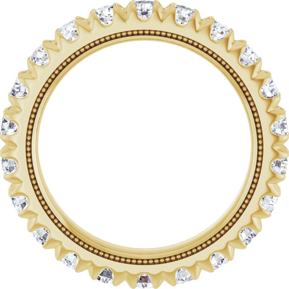 14K Yellow Gold 2 CTW Lab-Grown Diamond Eternity Band Size 7