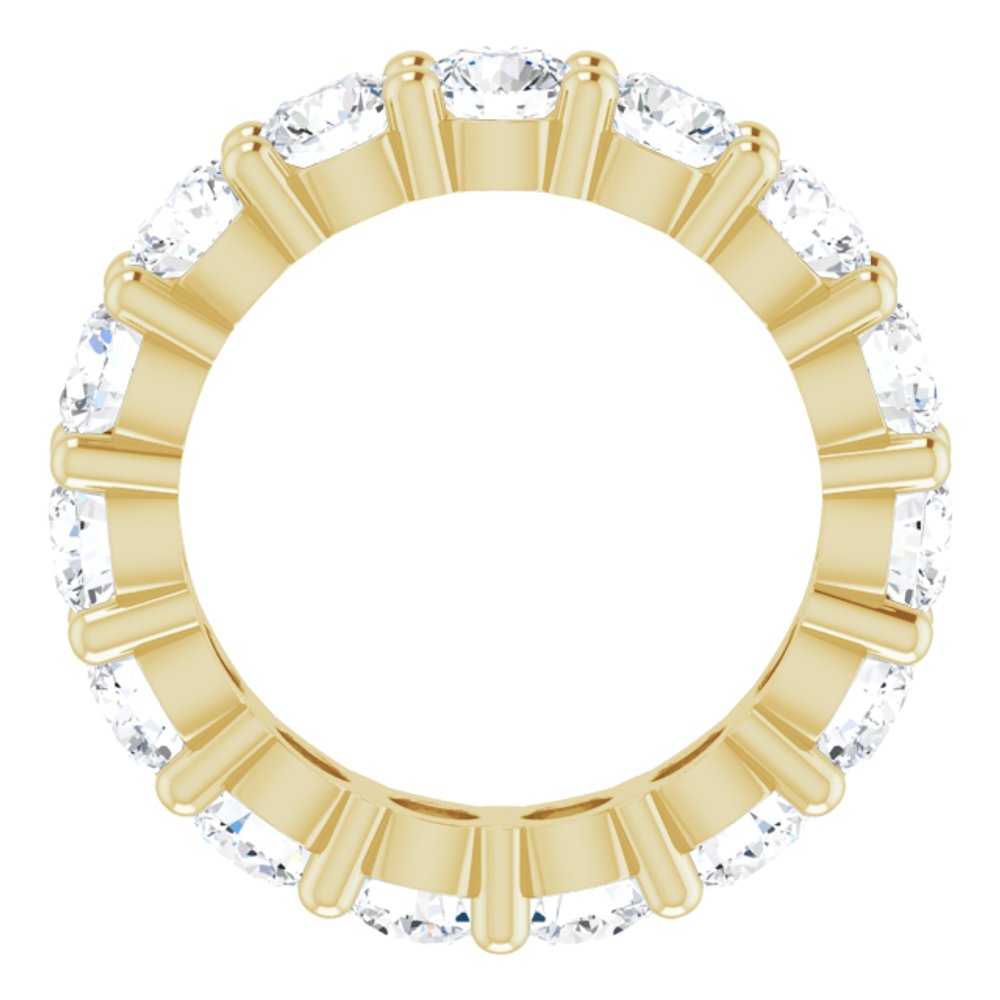 14K Yellow Gold 4 CTW Lab-Grown Diamond Eternity Band Size 5