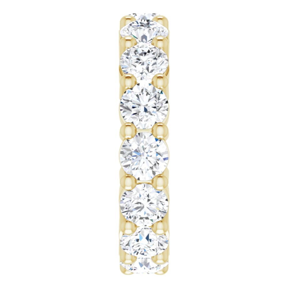 14K Yellow Gold 4 CTW Lab-Grown Diamond Eternity Band Size 5