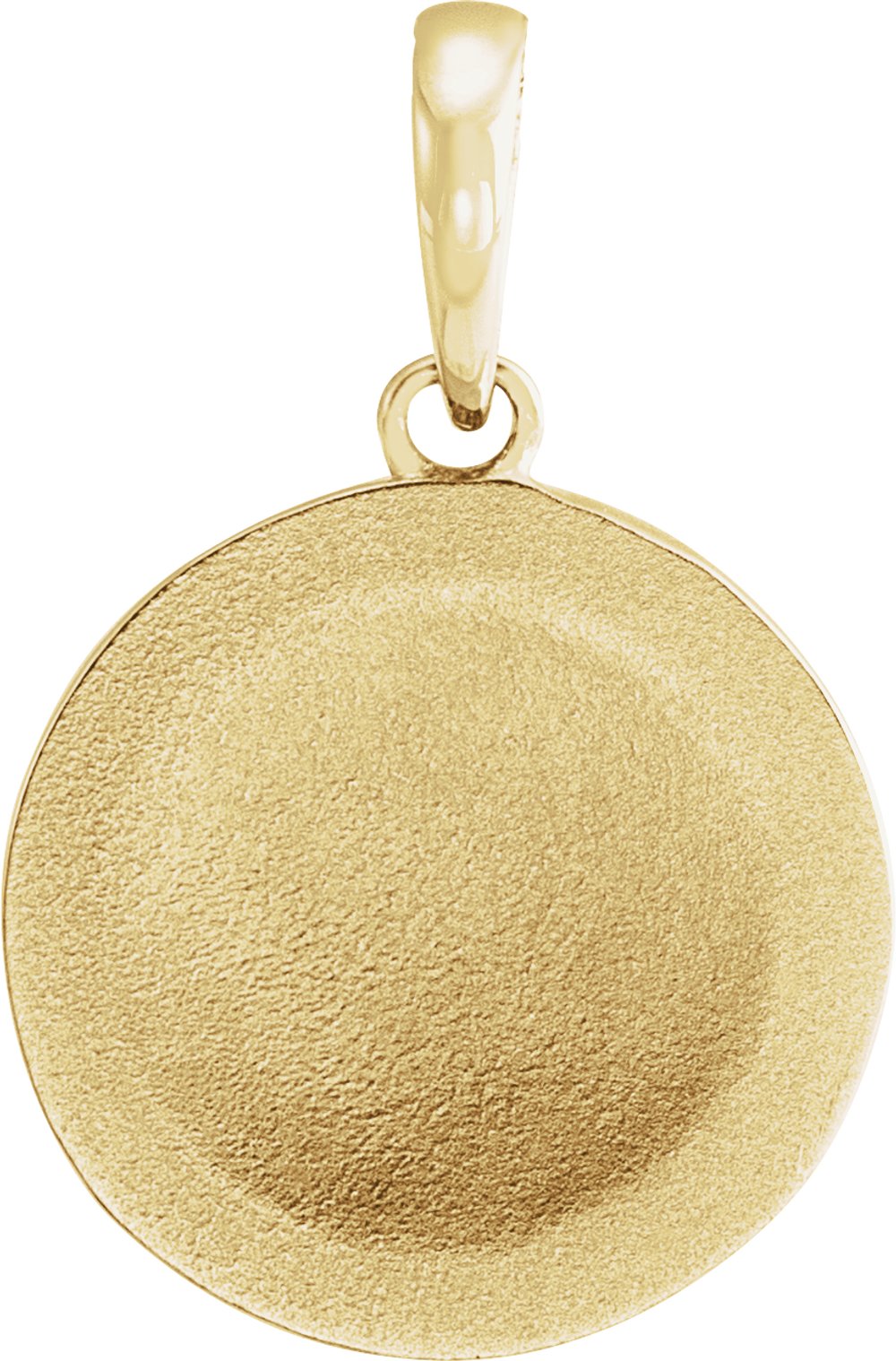 14K Yellow 19.1x12 mm Floral Pendant