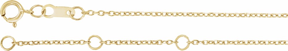 14K Yellow .015 CTW Natural Diamond Angel Wing 6 1/2-7 1/2" Bracelet