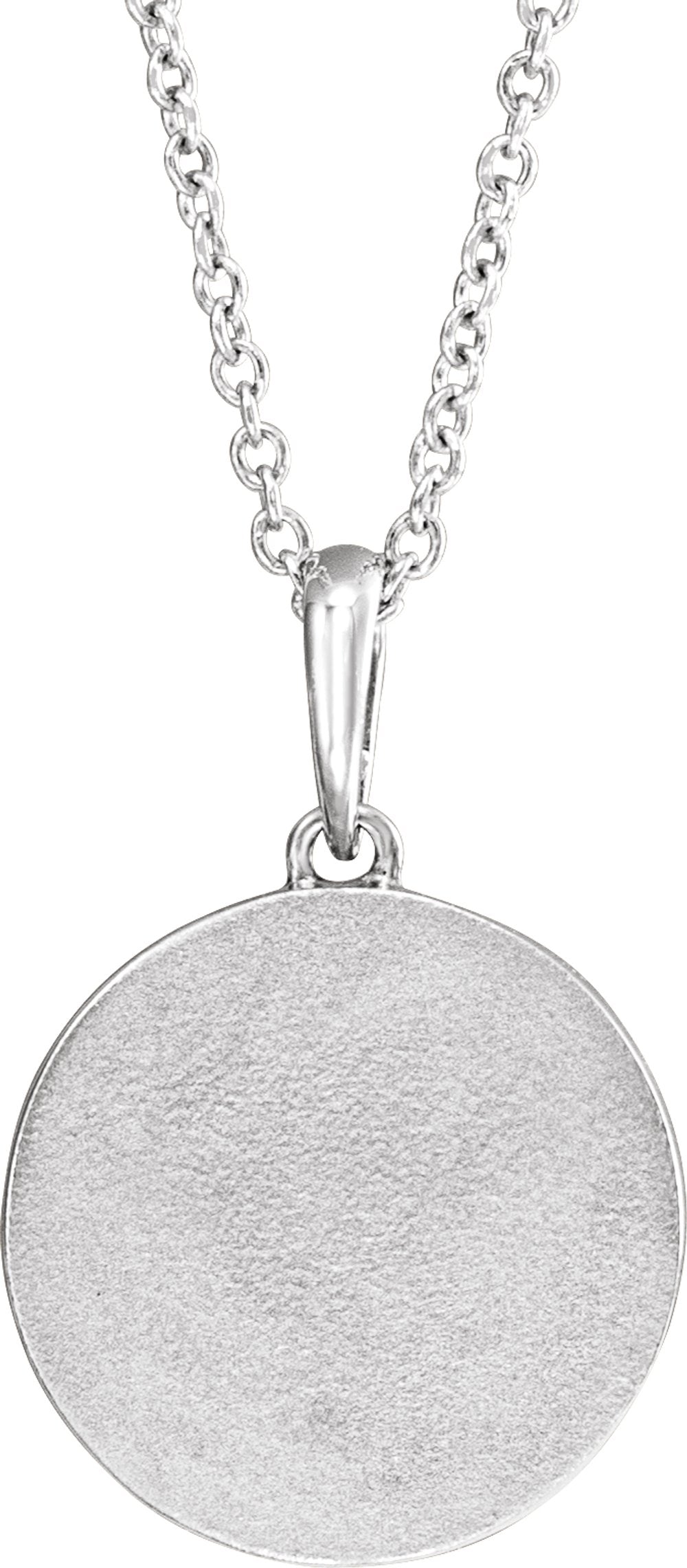 14K White Natural Multi-Gemstone Petite Moon & Star 18" Necklace