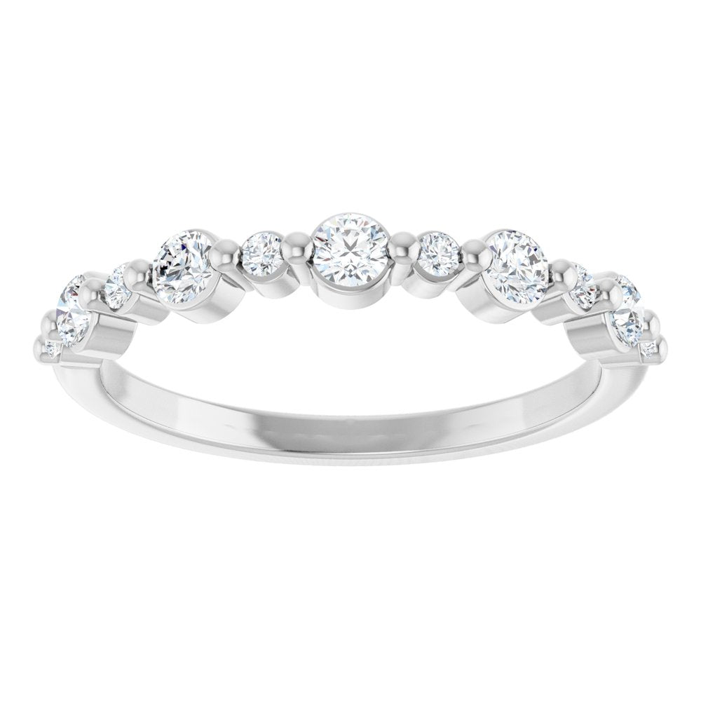 14K White Gold 1/3 CTW Lab-Grown Diamond Anniversary Band