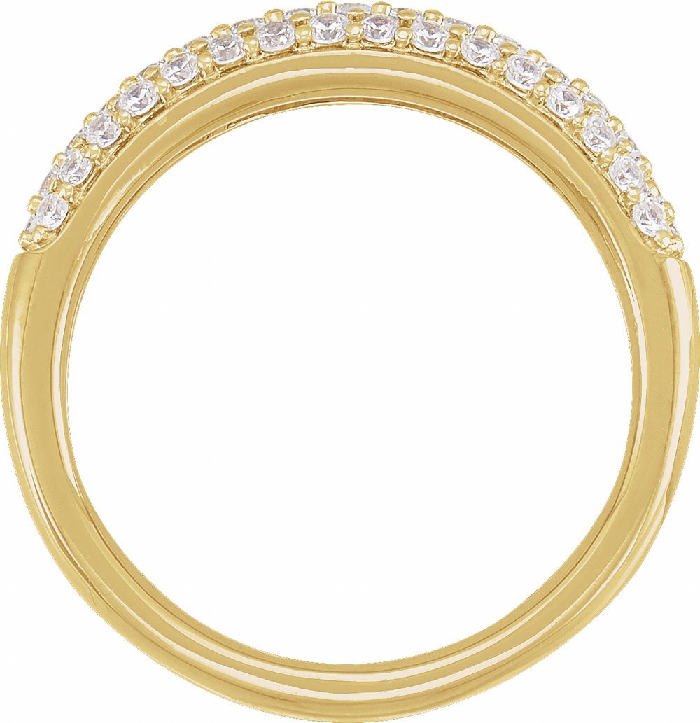14K Yellow Gold 1/2 CTW Lab-Grown Diamond Ring