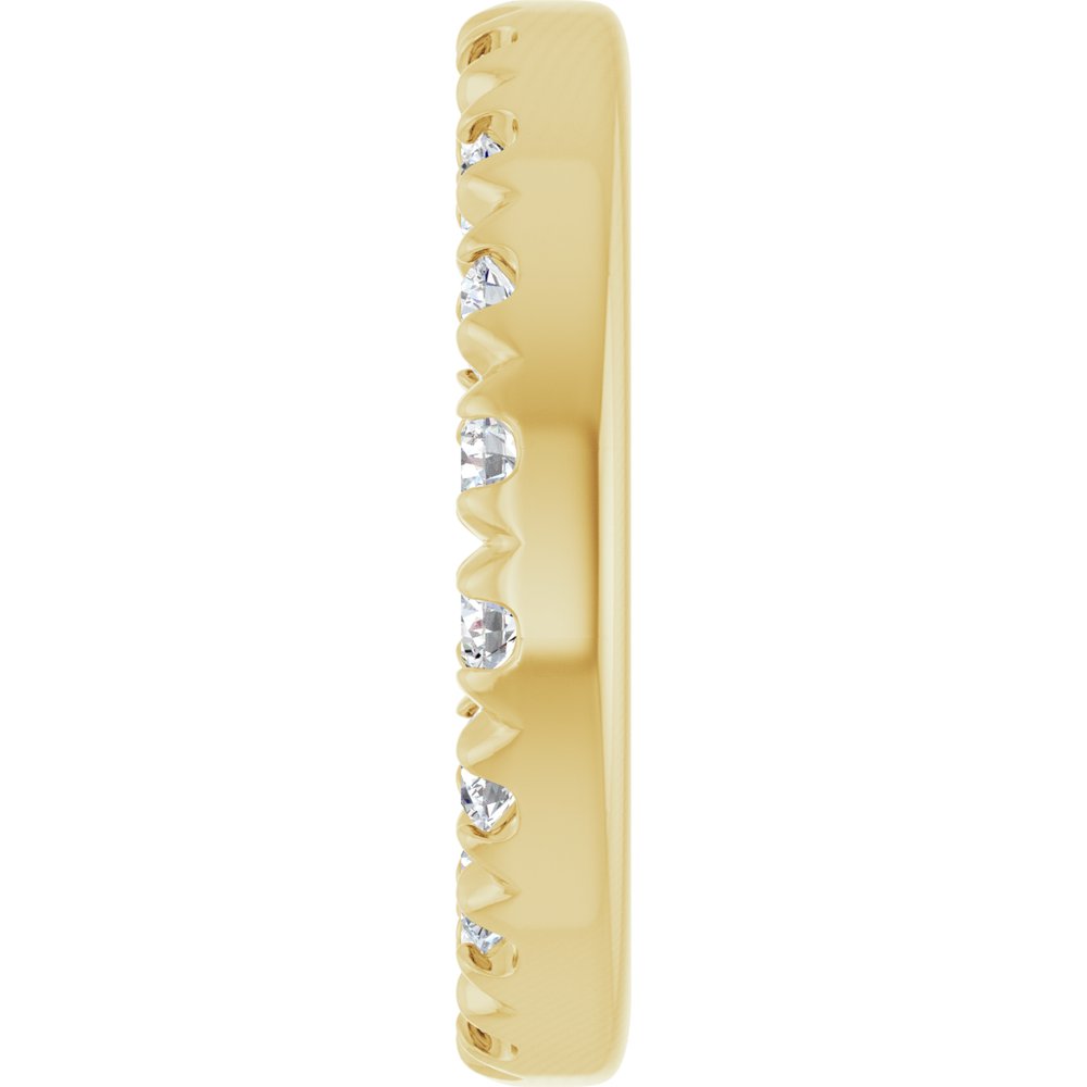 14K Yellow Gold 5.3 mm ID 1/6 CTW Lab-Grown Diamond French-Set Earring Jacket