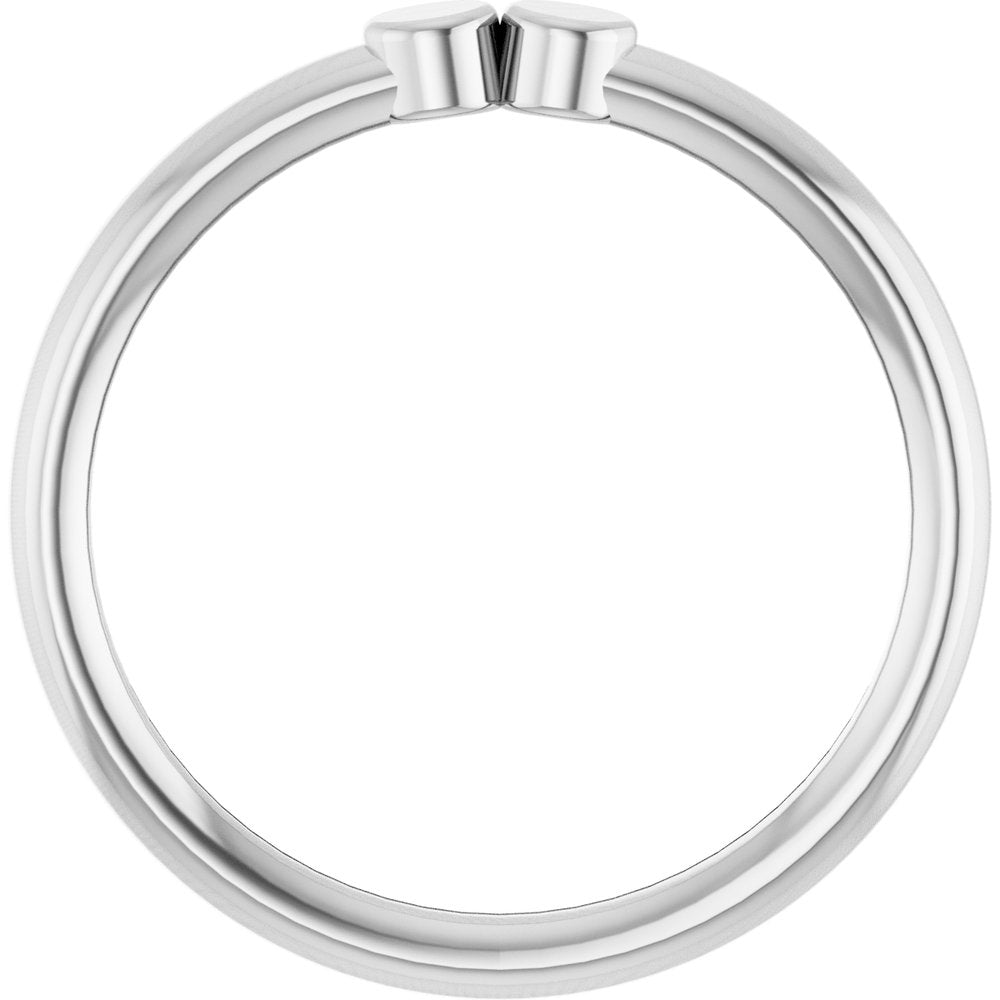 Sterling Silver 2-Circle Engravable Family Ring