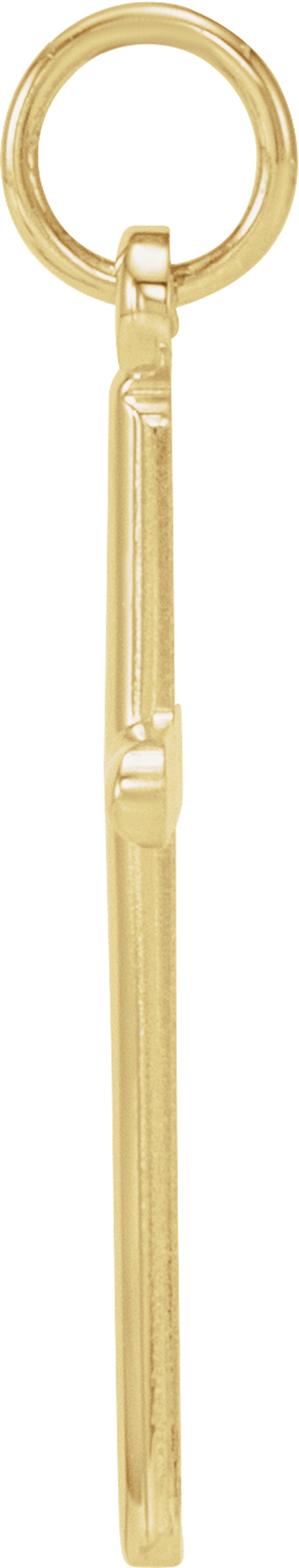 14K Yellow Gold Cross Pendant