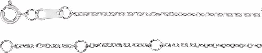 14K White Gold .015 CTW Natural Diamond Angel Wing 6 1/2-7 1/2" Bracelet