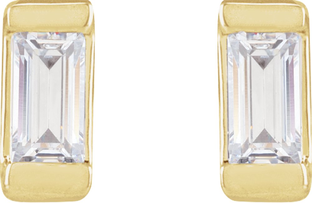 14K Yellow Gold .08 CTW Lab-Grown Diamond Earrings