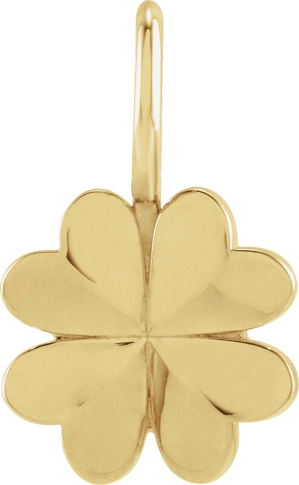 14K Yellow Gold Four-Leaf Clover Charm/Pendant