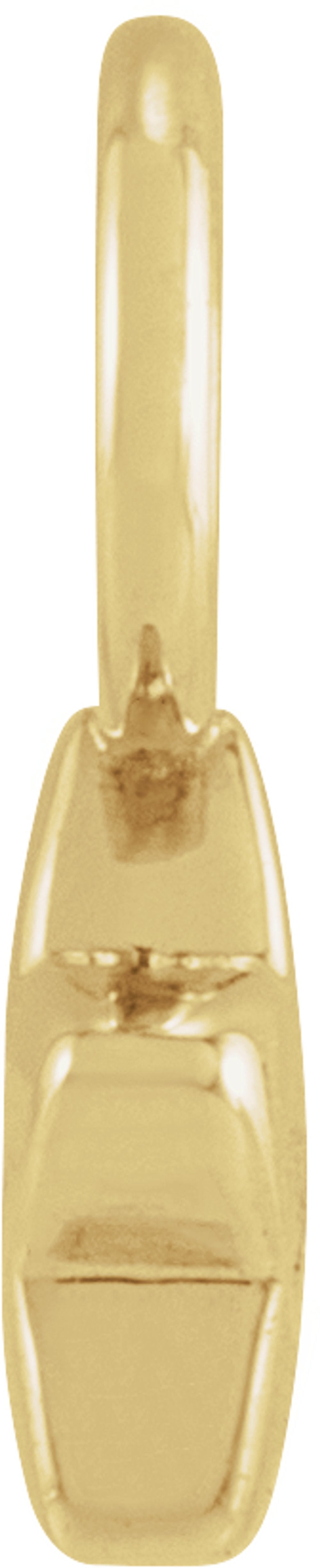 10K Yellow 5 mm Star Hoop Dangle