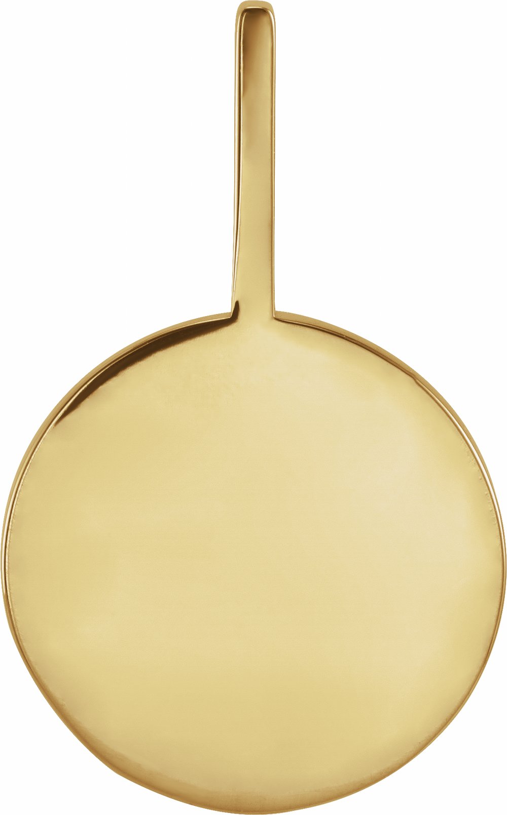 14K Yellow Gold .01 CTW Natural Diamond Engraved Dog Mom Paw Print Charm/Pendant