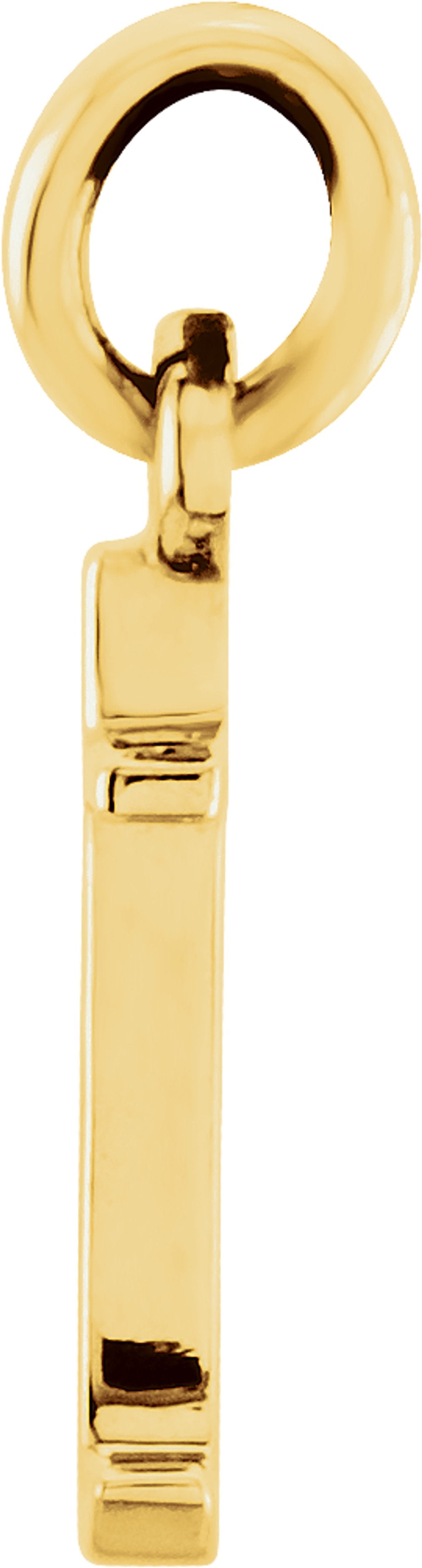 14K Yellow Gold Lowercase Initial t Charm/Pendant