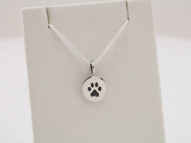Sterling Silver Paw Print Charm/Pendant