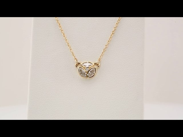 14K Yellow Gold 1/5 CTW Natural Diamond 16-18" Necklace