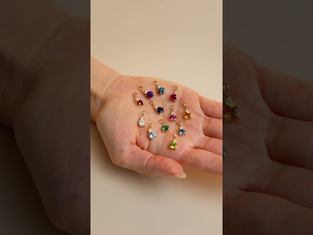 14K Yellow Gold Lab-Grown Moissanite & .07 CT Natural Diamond Pendant