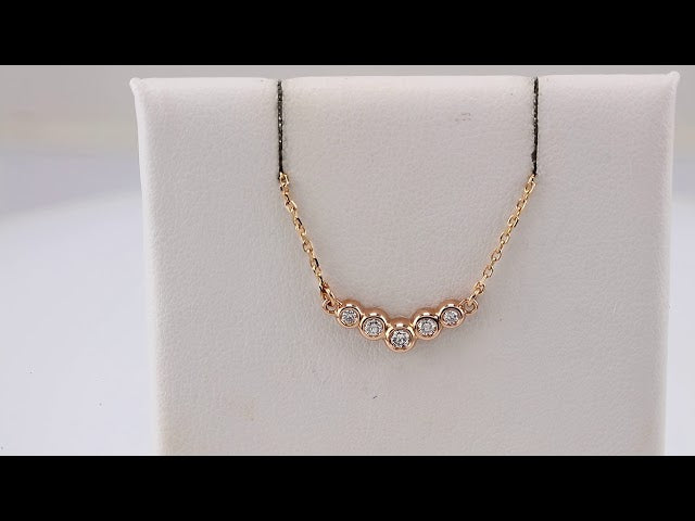 14K Yellow 1/8 CTW Natural Diamond 18" Necklace