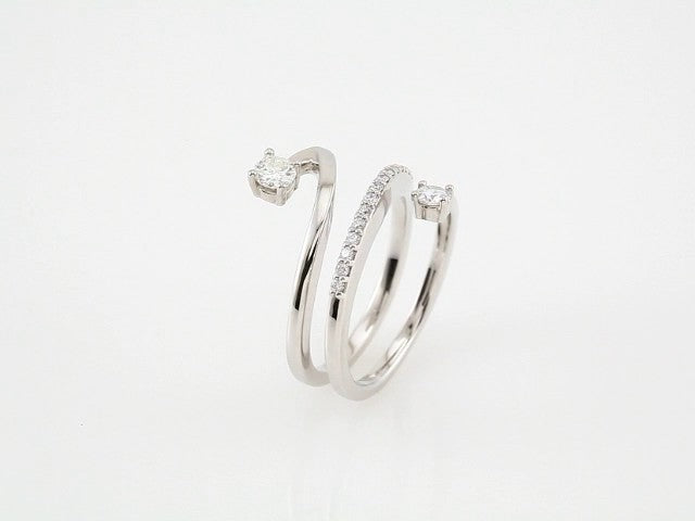 14K White Gold 1/2 CTW Natural Diamond Freeform Ring
