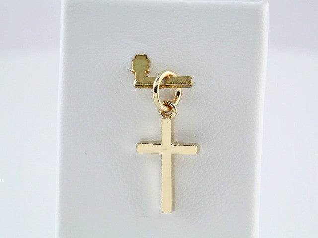 14K Yellow Gold Posh Mommy® Cross Charm/Pendant