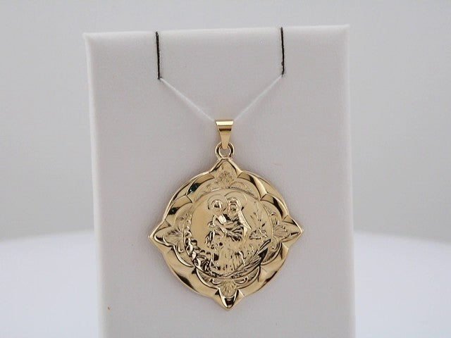 14K Yellow 31x31 mm St. Anthony of Padua Medal