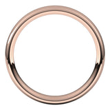 14K Rose 3 mm Comfort-Fit Standard Weight European-Style Band