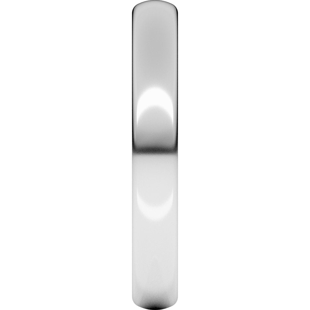 14K White 3 mm Comfort-Fit European-Style Band