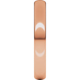 14K Rose 3 mm Comfort-Fit Standard Weight European-Style Band