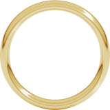 14K Yellow 4 mm Comfort-Fit Standard Weight European-Style Band