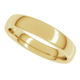 14K Yellow 4 mm Comfort-Fit European-Style Band