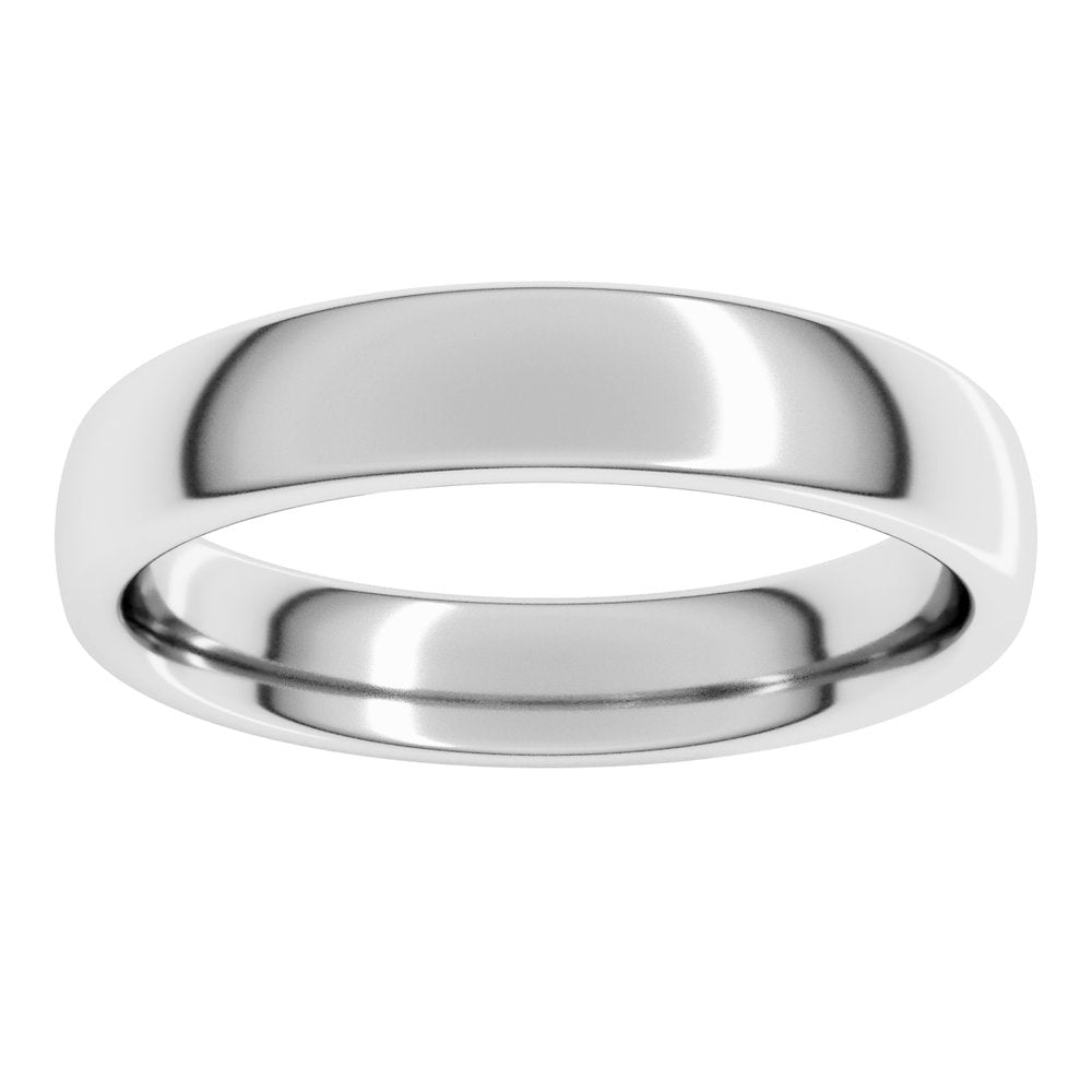 Sterling Silver 4 mm Comfort-Fit Standard Weight European-Style Band