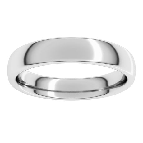 Sterling Silver 4 mm Comfort-Fit European-Style Band Size 8.5