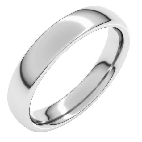 Continuum Sterling Silver 4 mm Comfort-Fit Standard Weight European-Style Band Size 4