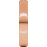 18K Rose 4 mm Comfort-Fit European-Style Band Size 10