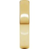 14K Yellow Gold 4 mm Comfort-Fit European-Style Band Size 4.5