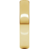 10K Yellow Gold 4 mm Comfort-Fit European-Style Band