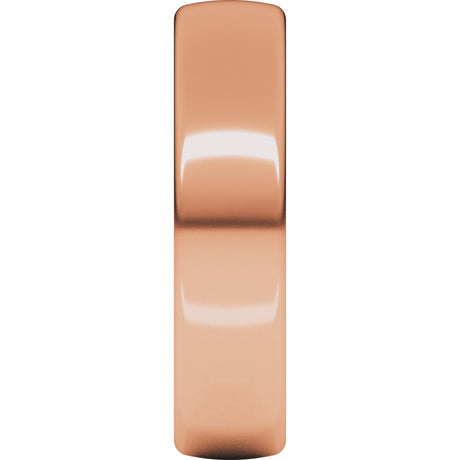 18K Rose 5 mm Comfort-Fit European-Style Band Size 9.5