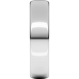 Platinum 5 mm Comfort-Fit European-Style Band Size 6.5