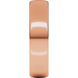 18K Rose 5 mm Comfort-Fit European-Style Band Size 9.5