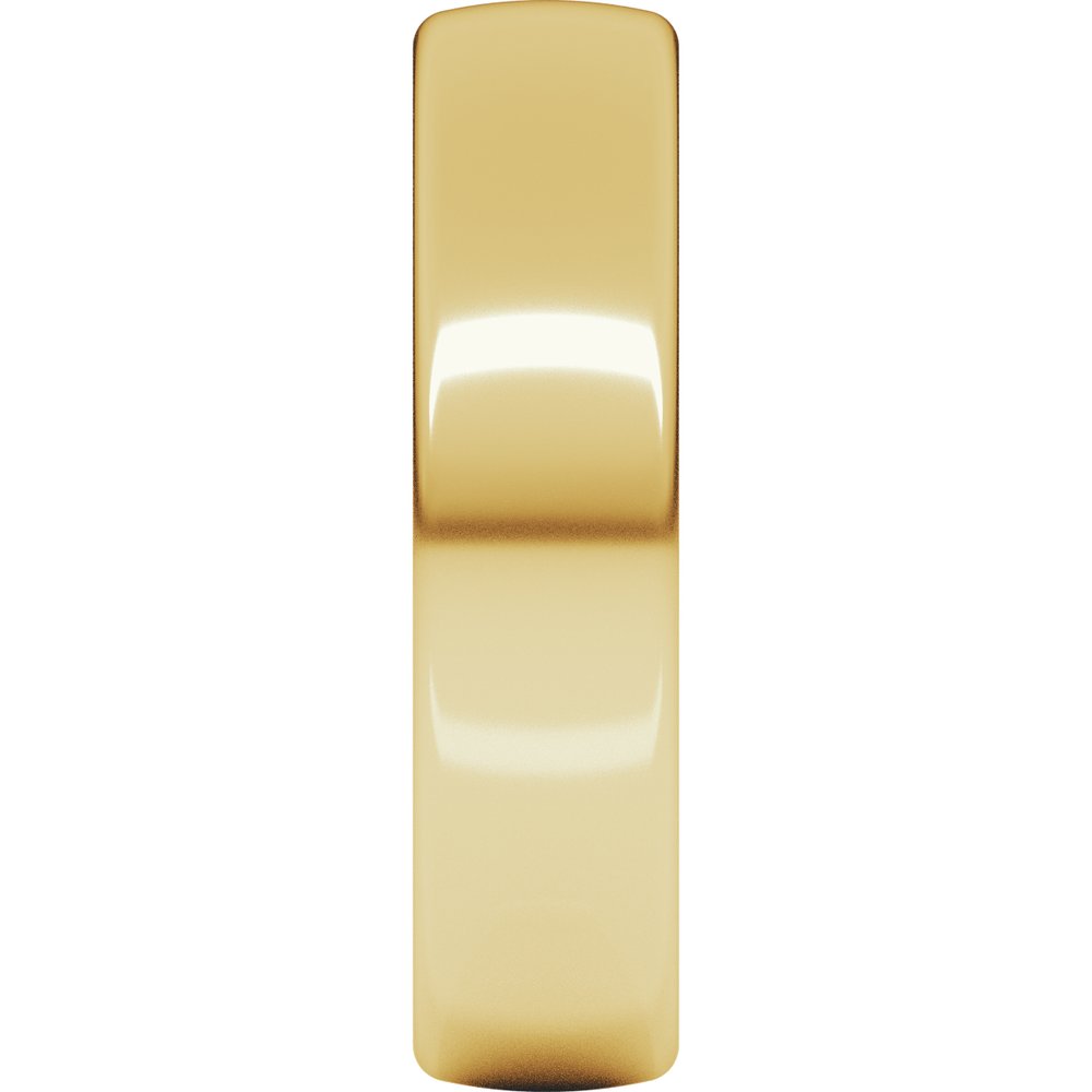 18K Yellow Gold 5 mm Comfort-Fit European-Style Band Size 7.5